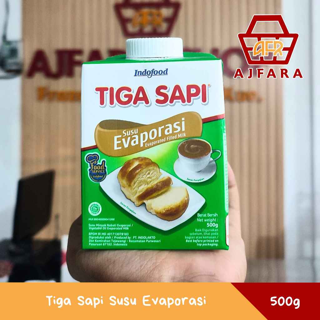 

Tiga Sapi Evaporasi 500 ml susu tiga sapi