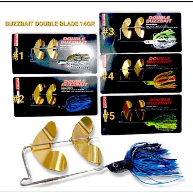 UMPAN CASTING TOMAN / GABUS BUZZBAIT DOUBLEPROPELLER 14GR