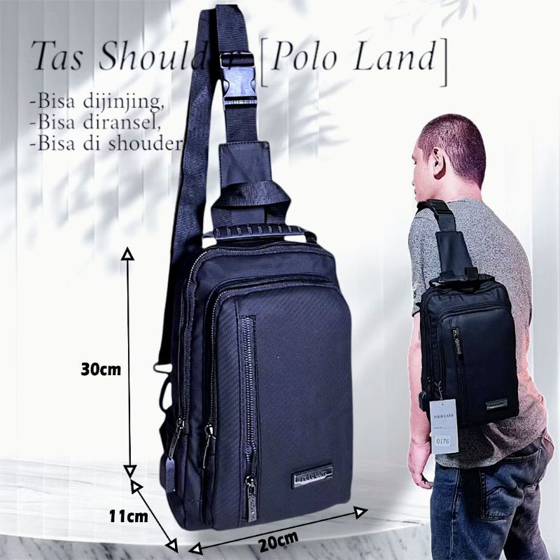 tas selempang polo land impor