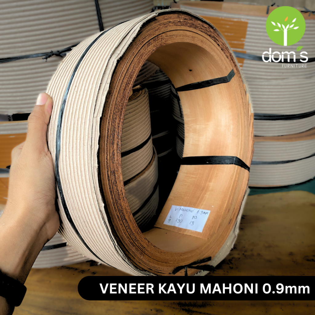 Veneer Kayu/Wood Veneer Mahoni 0.9mm Bahan/Material Kayu Asli DIY Woodwork