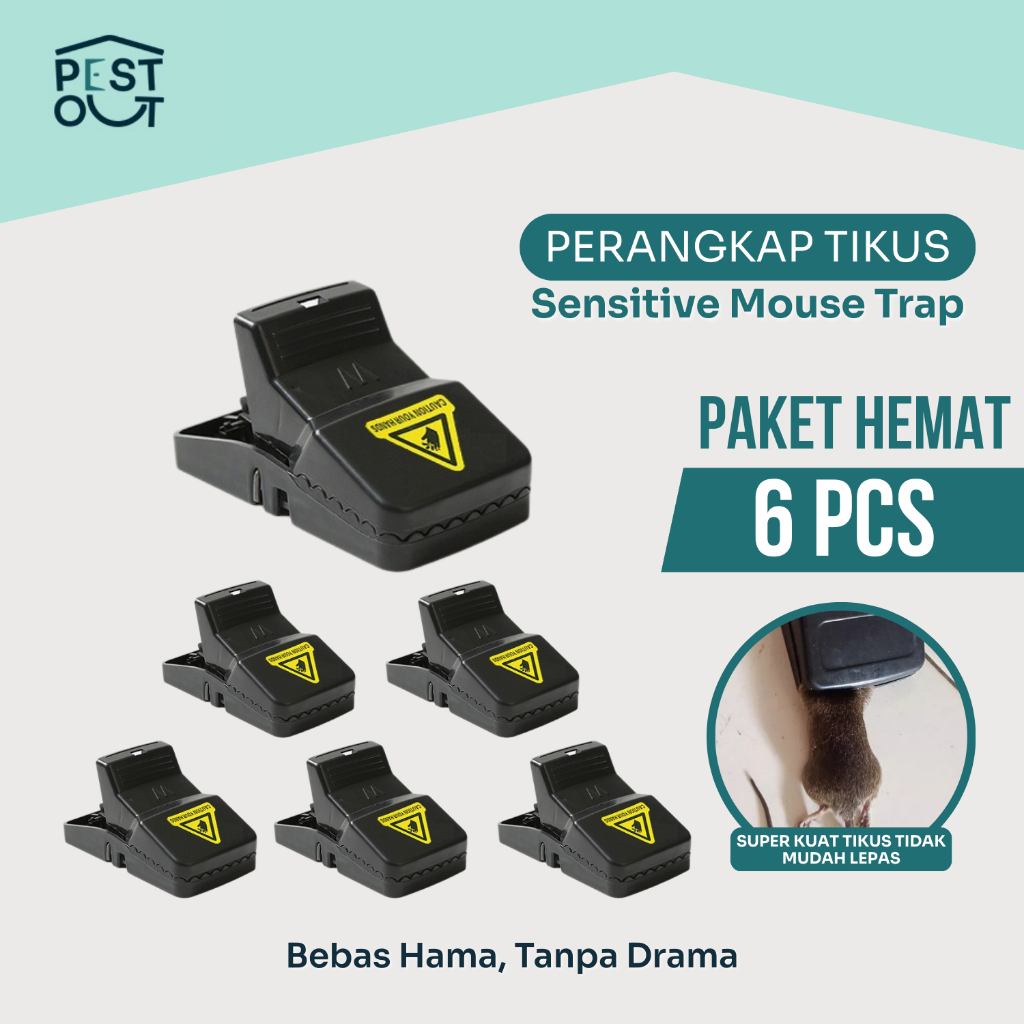[6PCS] Cepitan Tikus Besar Alat Perangkap Jebakan Tikus Blister - Perangkap Tikus Jumbo Tebal Kuat