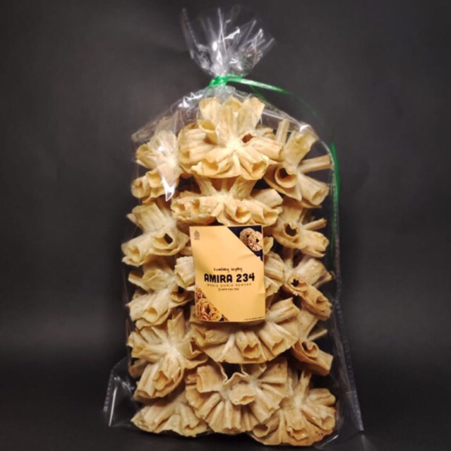 

Kembang Goyang Mekar 1kg/ Manis Gurih Renyah/ Rasa khas wijen