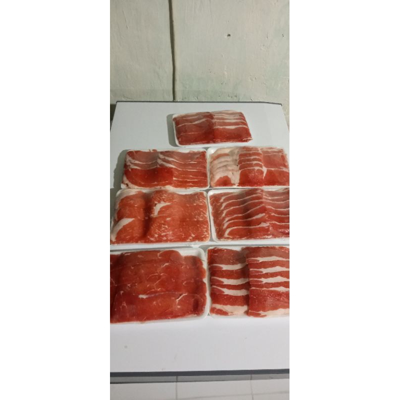 

Daging Slice Beef 1kg BBQ Grill Yakiniku Teriyaki