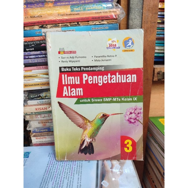 Buku teks pendamping. IPA. ilmu pengetahuan alam. kelas 3 SMP. yrama widya