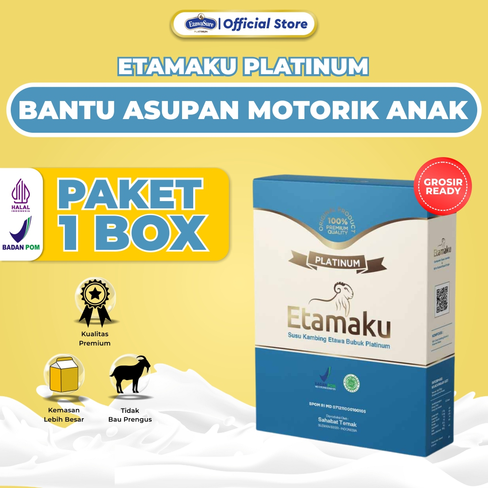 

Susu Kambing Etawa Etamaku Untuk Asam Lambung dan Pencernaan Susu Etawa Original Paket 1 Box
