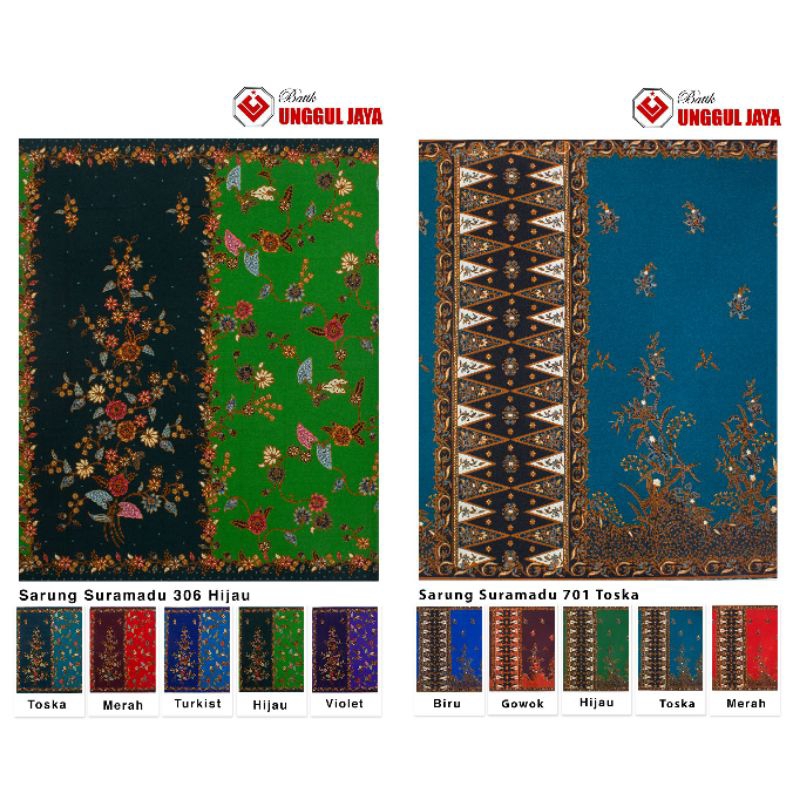 NEW MOTIF Sarung Batik Wanita Unggul Jaya - Putri Jelita - Suramadu 306, 701