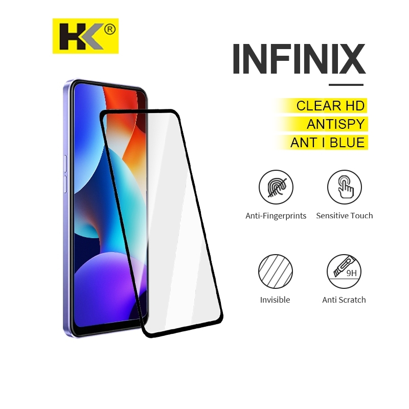 HK INFINIX ANTI GORES ANTI BLUE CLEAR HD Tempered Glass Infinix HOT 40i 40 PRO NOTE 7 LITE 8 8i 11 1