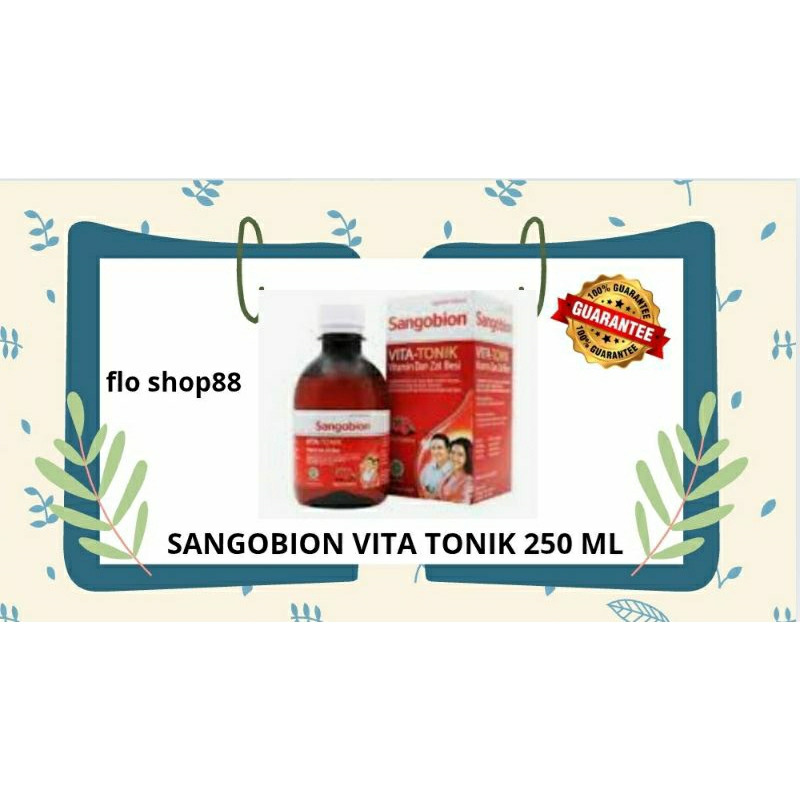 A - SANGOBION VITA TONIK / SANGOBION VITA TONIK 250ML / SANGOBION PENAMBAH DARAH / SANGOBION TONIK /
