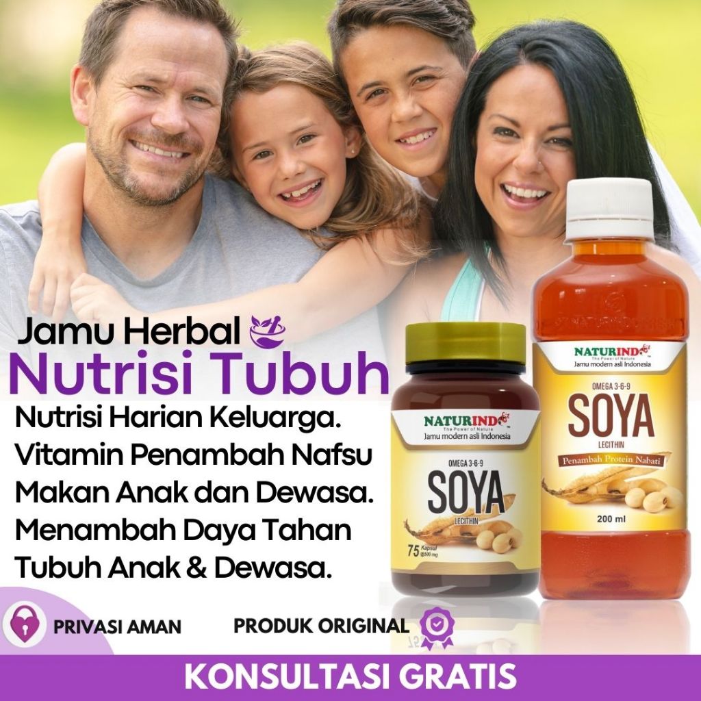 Sumber Nutrisi Protein Nabati Omega 3 6 9 Obat Herbal Menjaga Kesehatan Soya Lecithin Naturindo