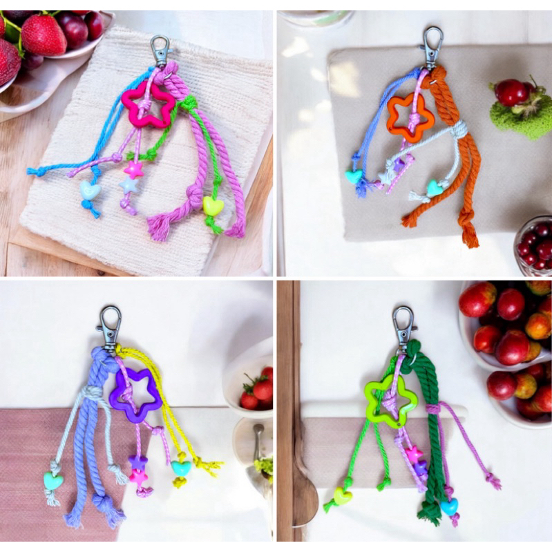 Gantungan Tas Tali Rajut / Gantungan Tas Sekolah / Gantungan Serbaguna