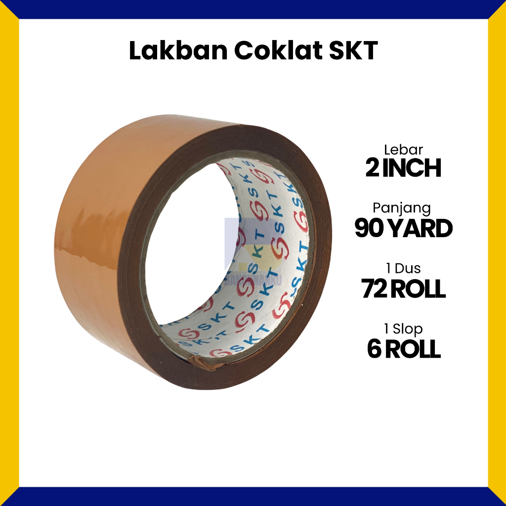 

Lakban Coklat SKT Lebar 45mm 2" Panjang 90yard