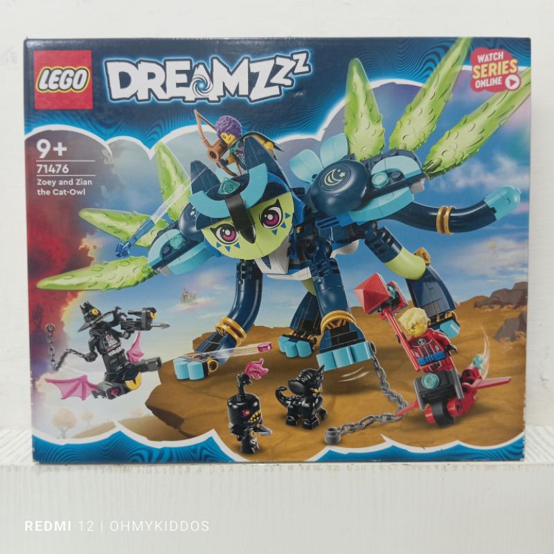 ori original lego dreamzzz 71476 zoey and zian the cat-owl cat owl mainan rubik blok blocks balok su