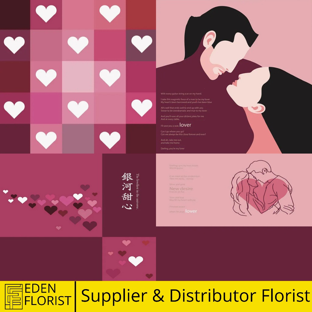 

Kertas Buket Bunga Kertas Cellophane Edisi My Love Valantine Flower Wrapping KB6327