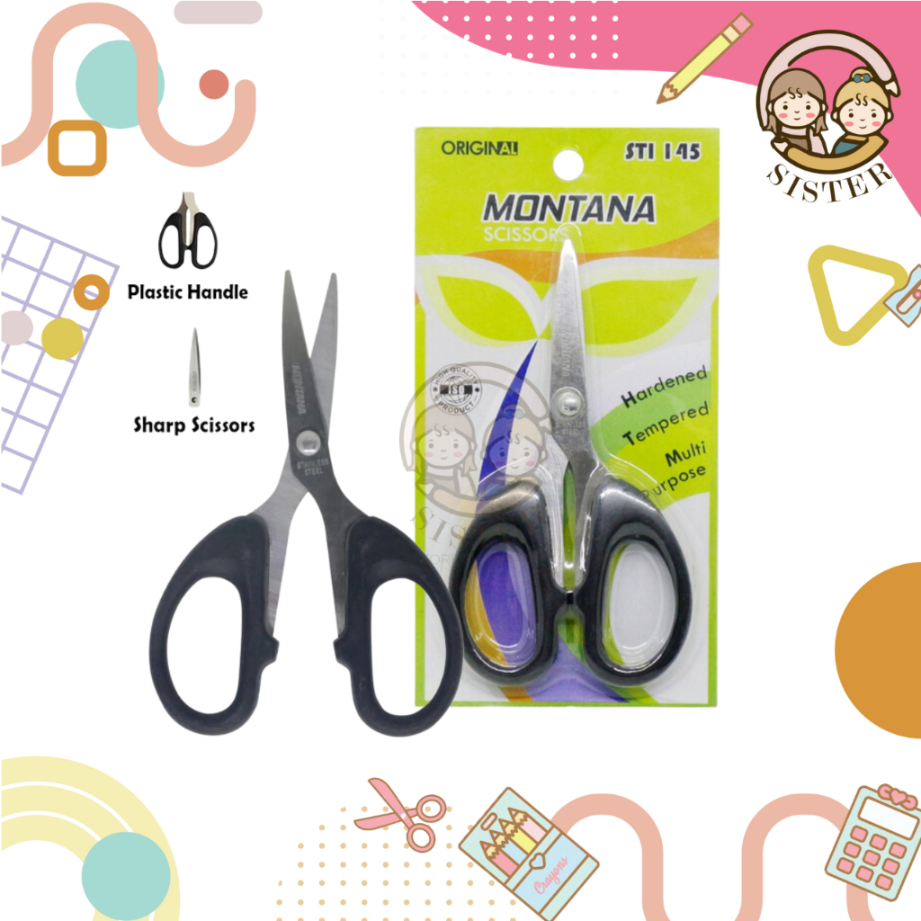 

Gunting Kertas Kecil Montana / Gunting Stainless Kecil Serbaguna /Scissors
