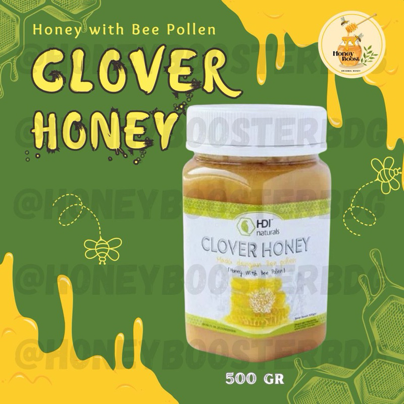 

MADU CLOVER HONEY 500gr FREE SENDOK KAYU ORIGINAL EXP 2028