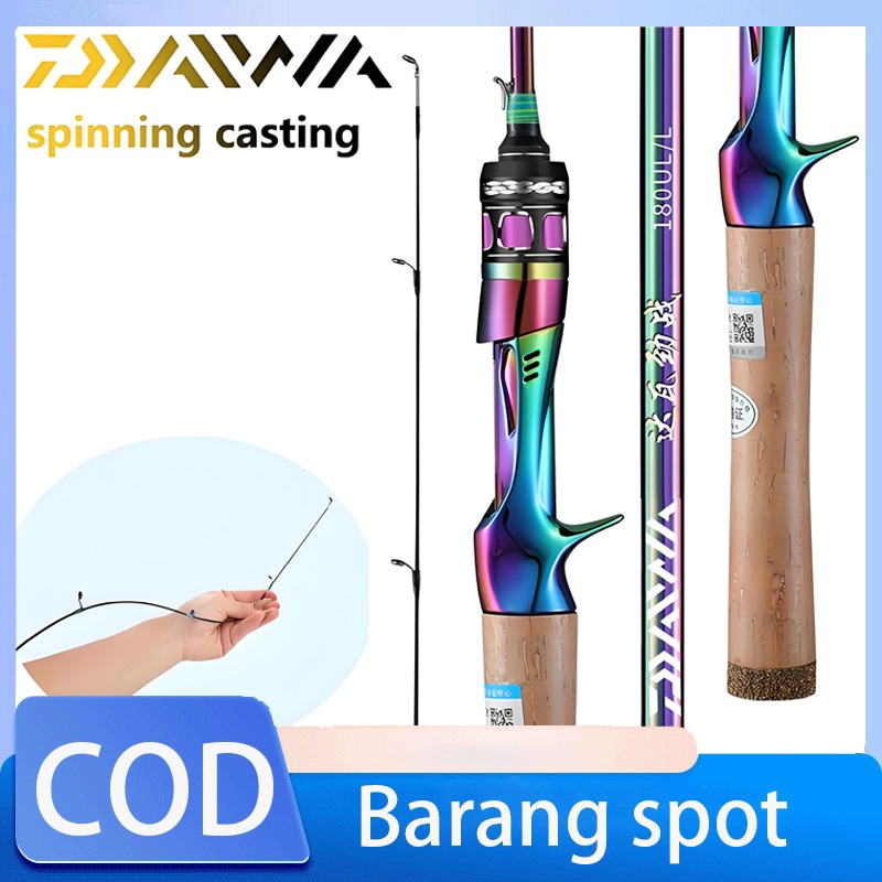DAIWA joran pancing Carbon Spinning riptide Rod Casting Rod Ultralight Fishing Rod Combo SET