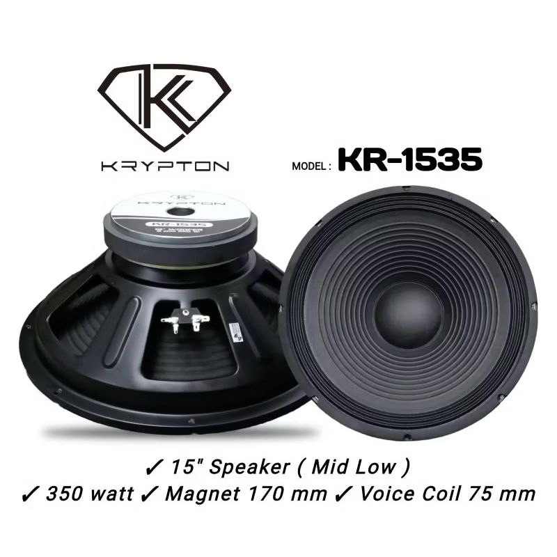 speaker komponen 15 KRYPTON KR-1535 spull 3inch