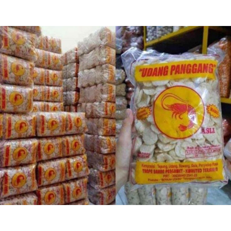 kerupuk udang panggang