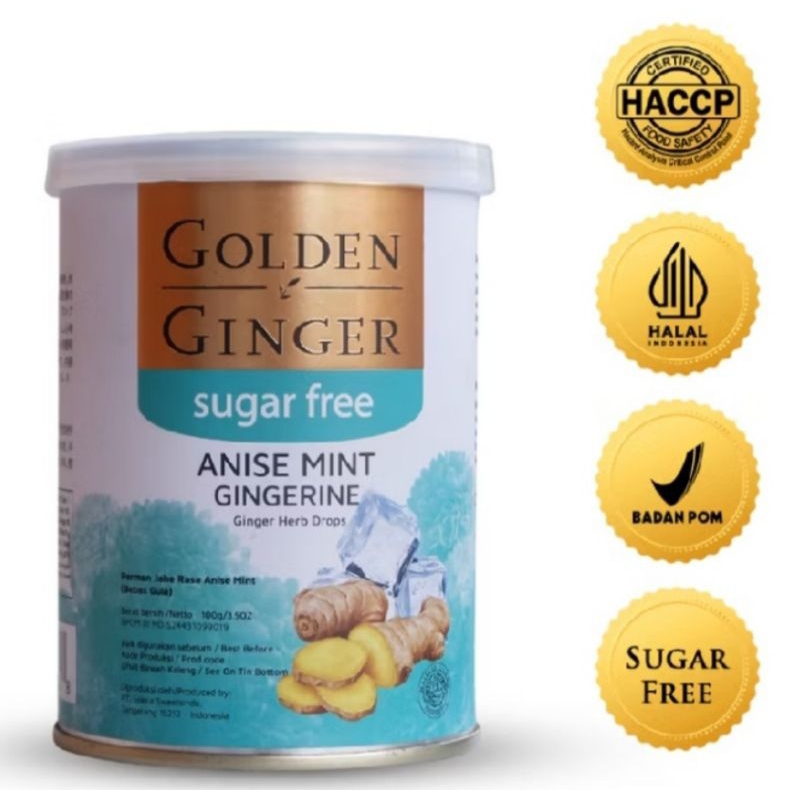 

Permen jahe golden ginger sugar free anise mint