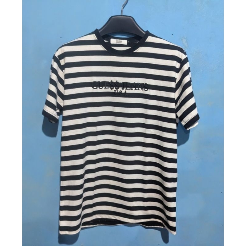 T-shirt Stripe Garis Guess Second