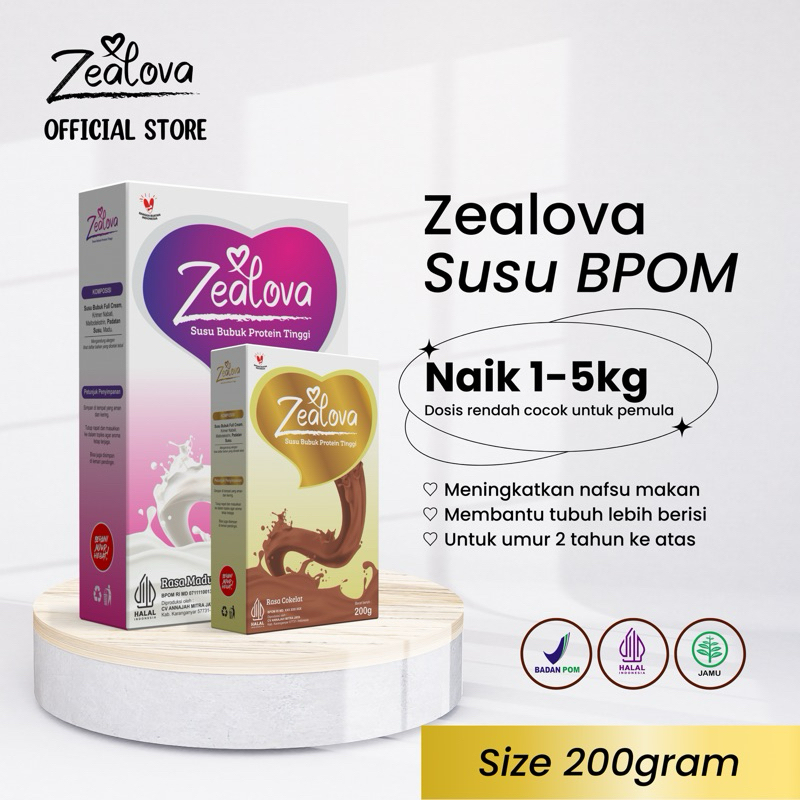 

[SHOPEE PUSAT] ZEALOVA SUSU 200gr | BPOM
