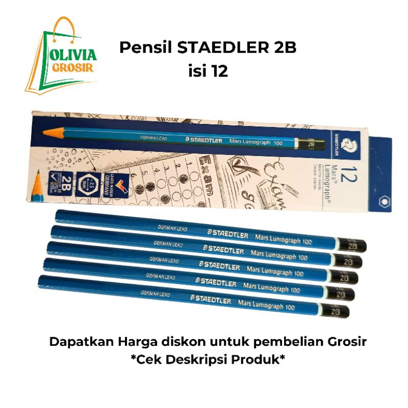 

Pensil Staedtler 2B (Pack & Grosir)