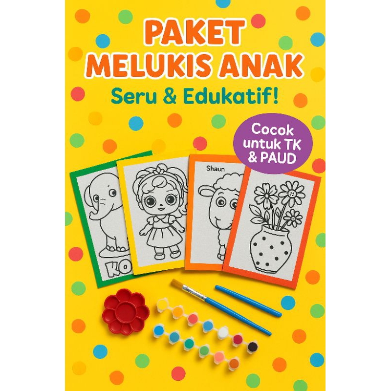 

STYROFOAM LUKIS ANAK - MAINAN KREATIF EDUKASI ANAK - DIY LUKISAN EDUKATIF