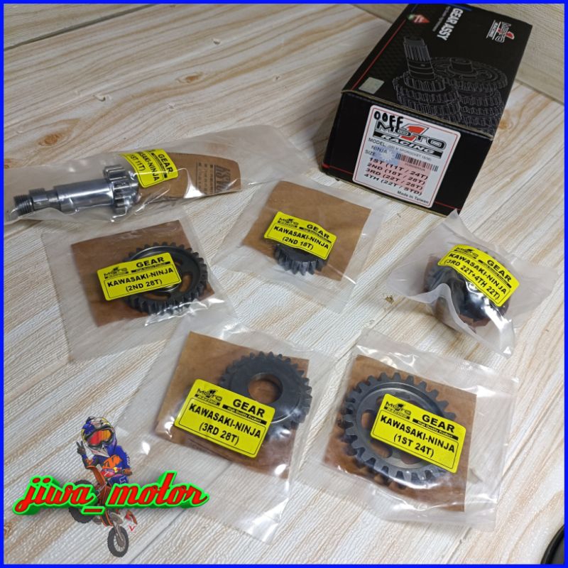 gear rasio MOTO 1 racing ninja 150 R RR 500 meter