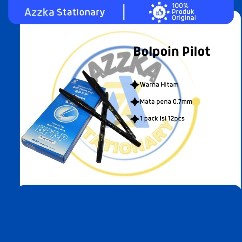 

Bolpoin/Pulpen Pilot Hitam 0.5mm (1pack)
