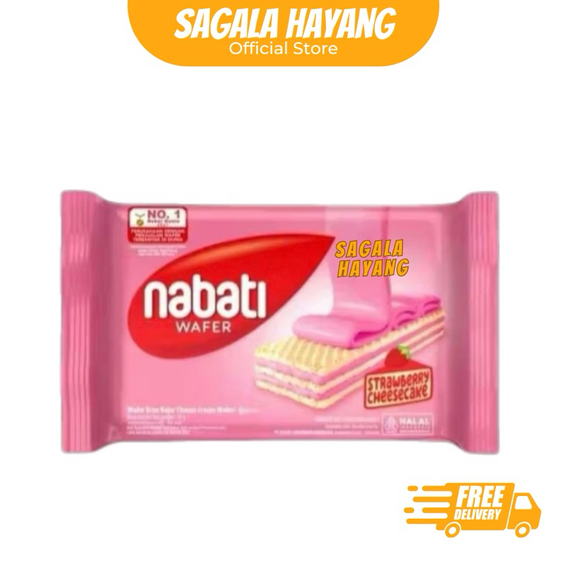 

( SAGALA HAYANG ) Nabati Wafer Strawberry Cheesecake -37gram