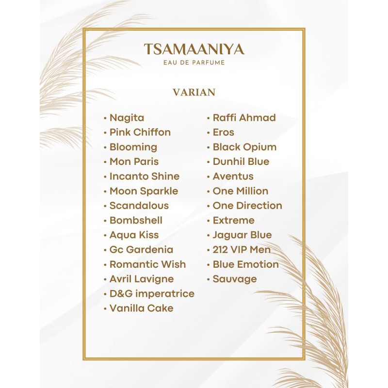 Parfum tsamaaniya eau de parfum tsamaaniya