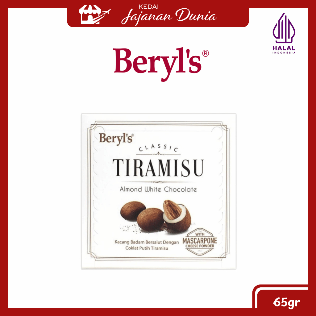

QH Beryl's Classic Tiramisu Almond Chocolate Crunchy Delight B-pop Mint Milk Chocolate 65gr