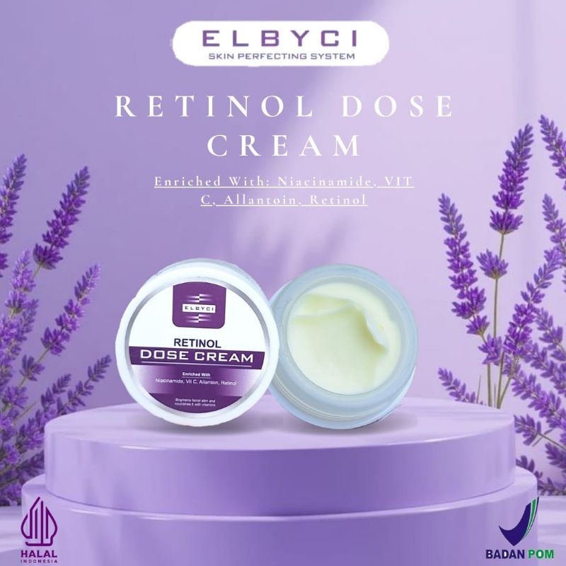 NEW ELBYCI SKINCARE - RETINOL DOSE NIGHT CREAM MALAM UNTUK KULIT SUSAH CERAH FLEK
