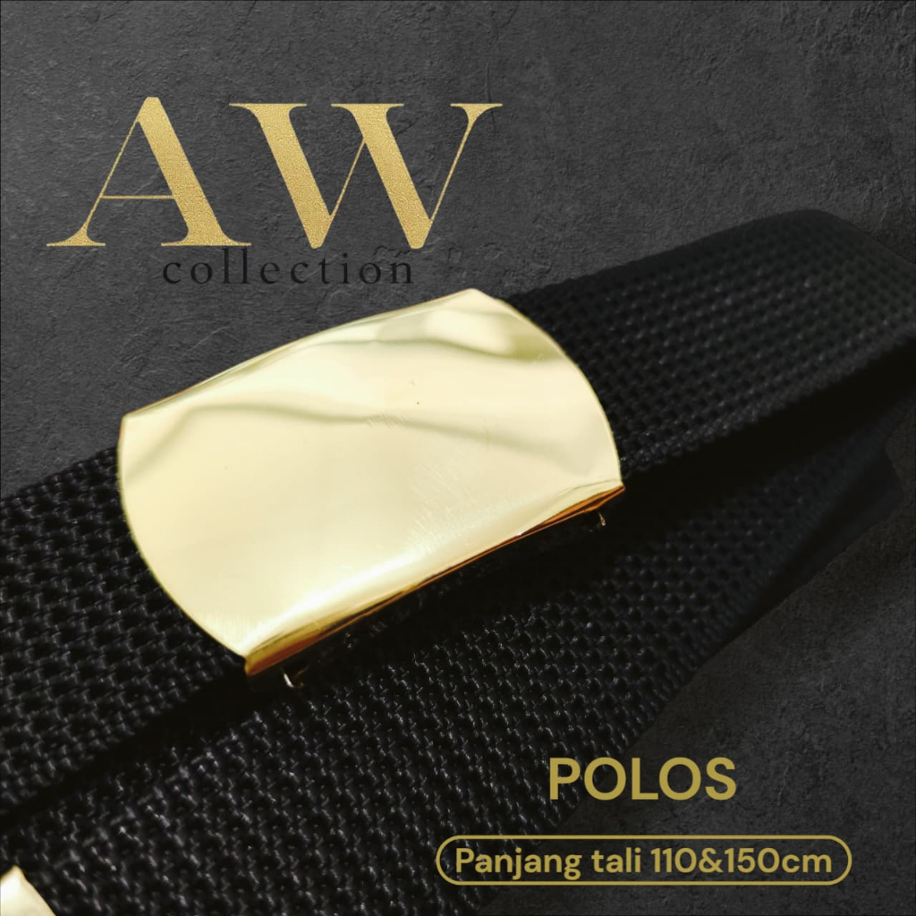 Ikat pinggang POLOS kuningan / sabuk kuningan polos braso