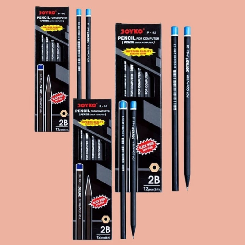 

pencil pensil Joyko 2B P-92 ( 1 box isi 12 pcs )