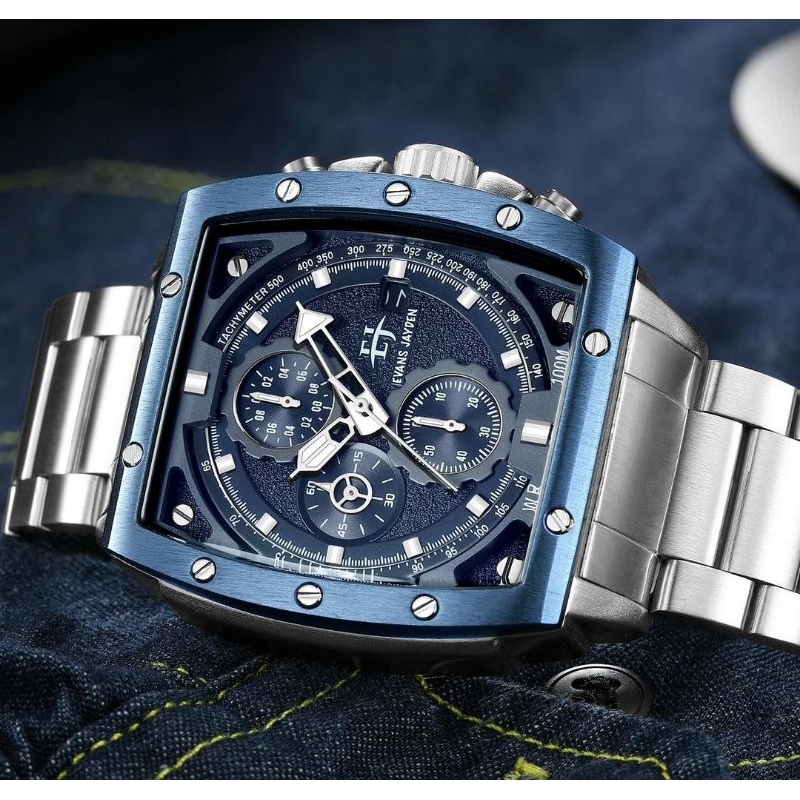 BUY 1 GET 1..JAM TANGAN PRIA EVANS JAYDEN ORIGINAL 9463-1