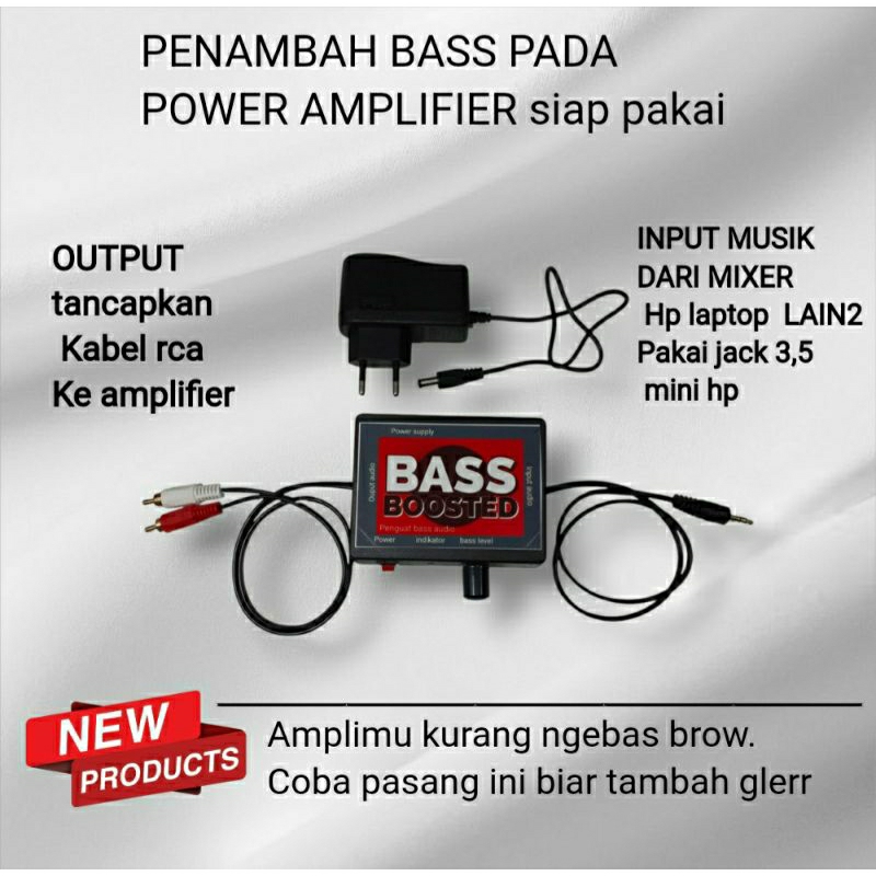 penambah bass pada power amplifier