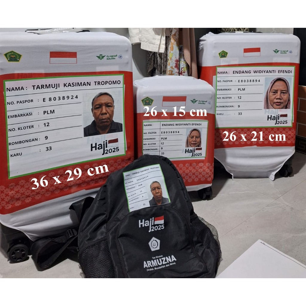 Tag Haji 2025/Sablon Dtf haji Cover Tas/Koper/Sarung Tag Haji