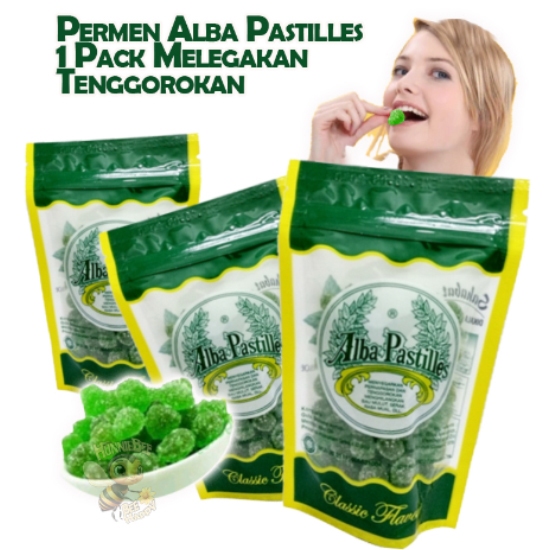 

Permen Alba Pastilles Melegakan Tenggorokan 1 Pack 100gram