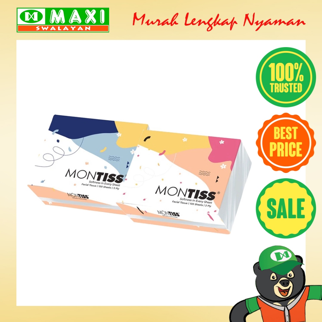 Montiss Mini Facial Tissue 120 Sheets