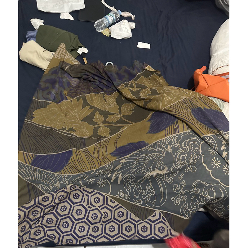 Preloved Kami Kamiidea Scarf Neoma Goldenrod bahan voal tanpa box