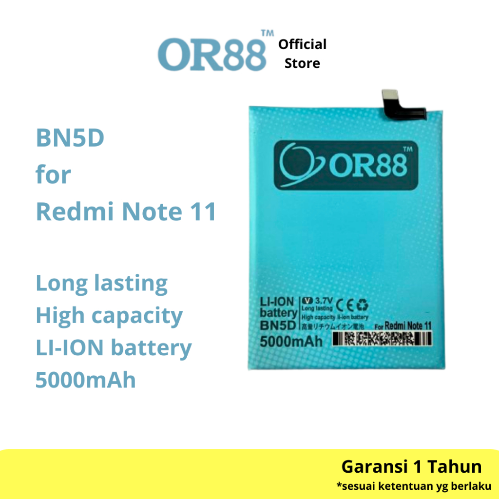OR88 baterai batre battery double power xiaomi redmi note 11 / redmi note 11S / Poco M4 Pro / BN5D