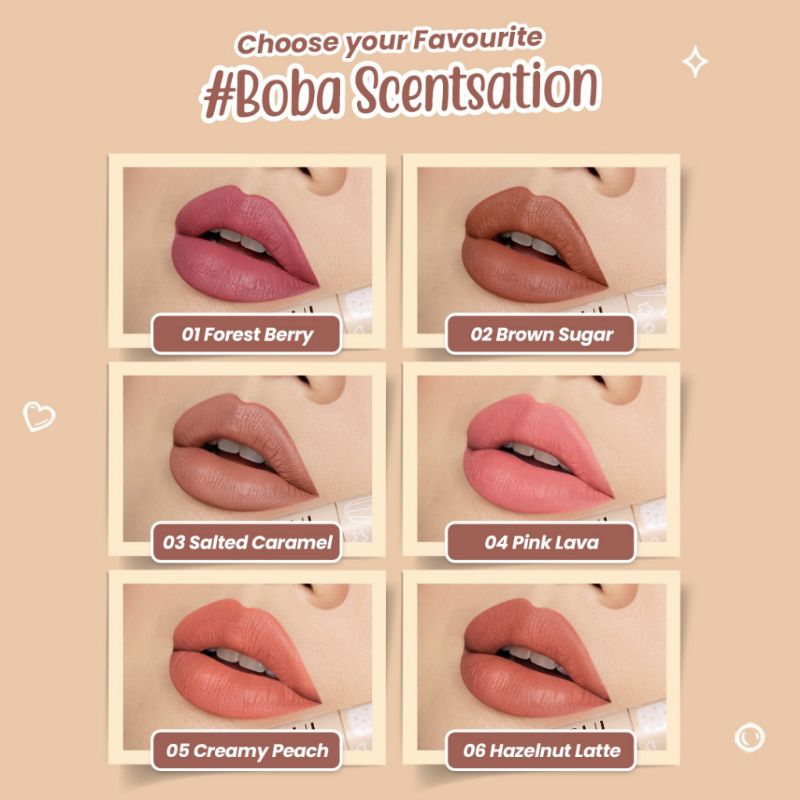 hanasui lipcream boba series/lipcream boba/lipcream hanasui