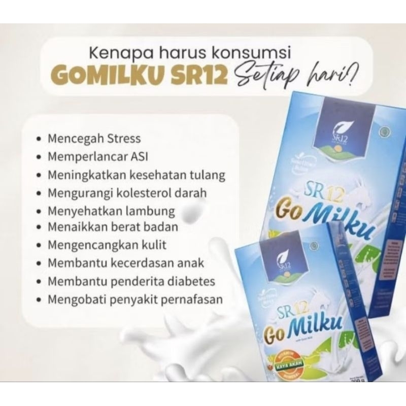 

gomilku sr12 original susu kambing etawa susu rendah lemak susu rendah gula
