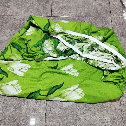 SPREI FULL KARET KELILING HOMEMADE UK 180X200X30 2 SARBAN 2 SARGUL