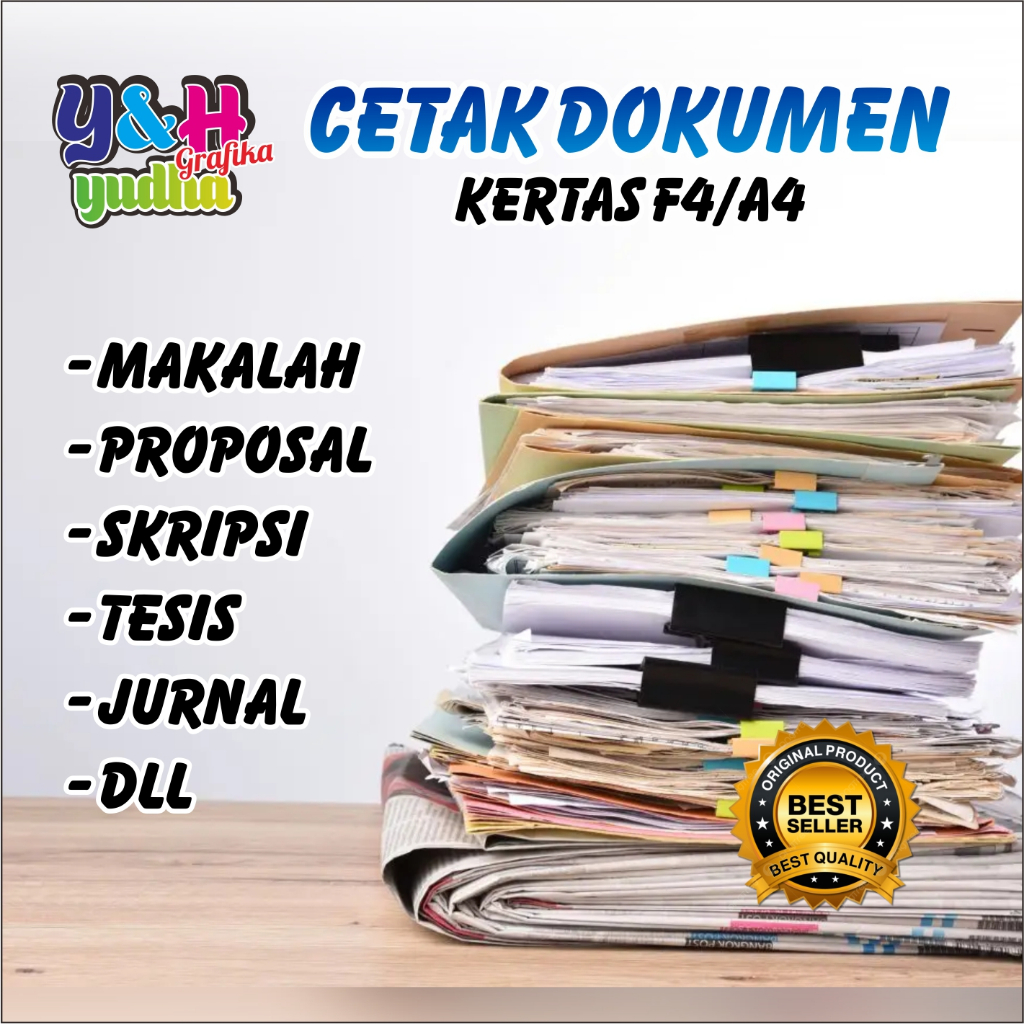 

PRINT / CETAK BUKU CEPAT A4 80/100 GSM TERMURAH CETAK MAKALAH, PROPOSAL, SKRIPSI, TESIS, JURNAL, DLL