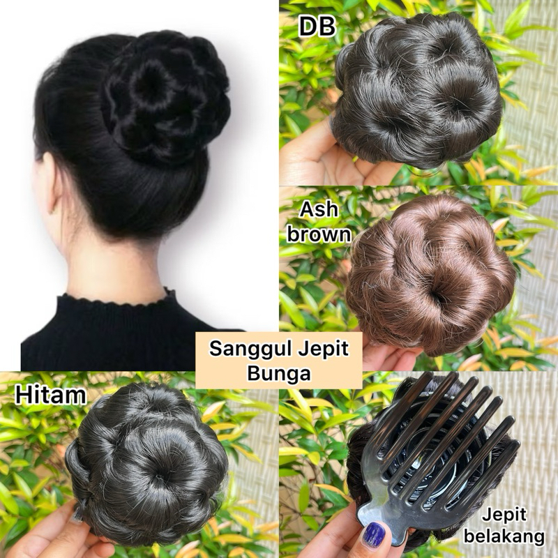 Sanggul Jepit Bunga / Sanggul Jepit Modern