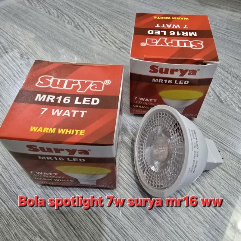 Surya Led Mr16 220V AC 7W ATT Halogen Spotlight Led Surya mr 16