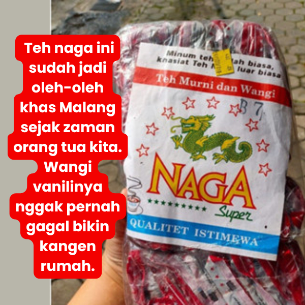 

TEH NAGA 1 BALL ISI 50 PCS -LEGENDARIS -OLEH OLEH MALANG- teh seduh khas malang