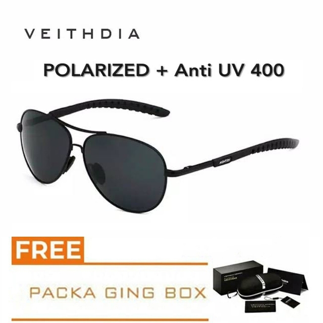 Kacamata Polarized Original VEITHDIA 3088  Kacamata Sunglass Gaya Retro Kacamata Polaroid